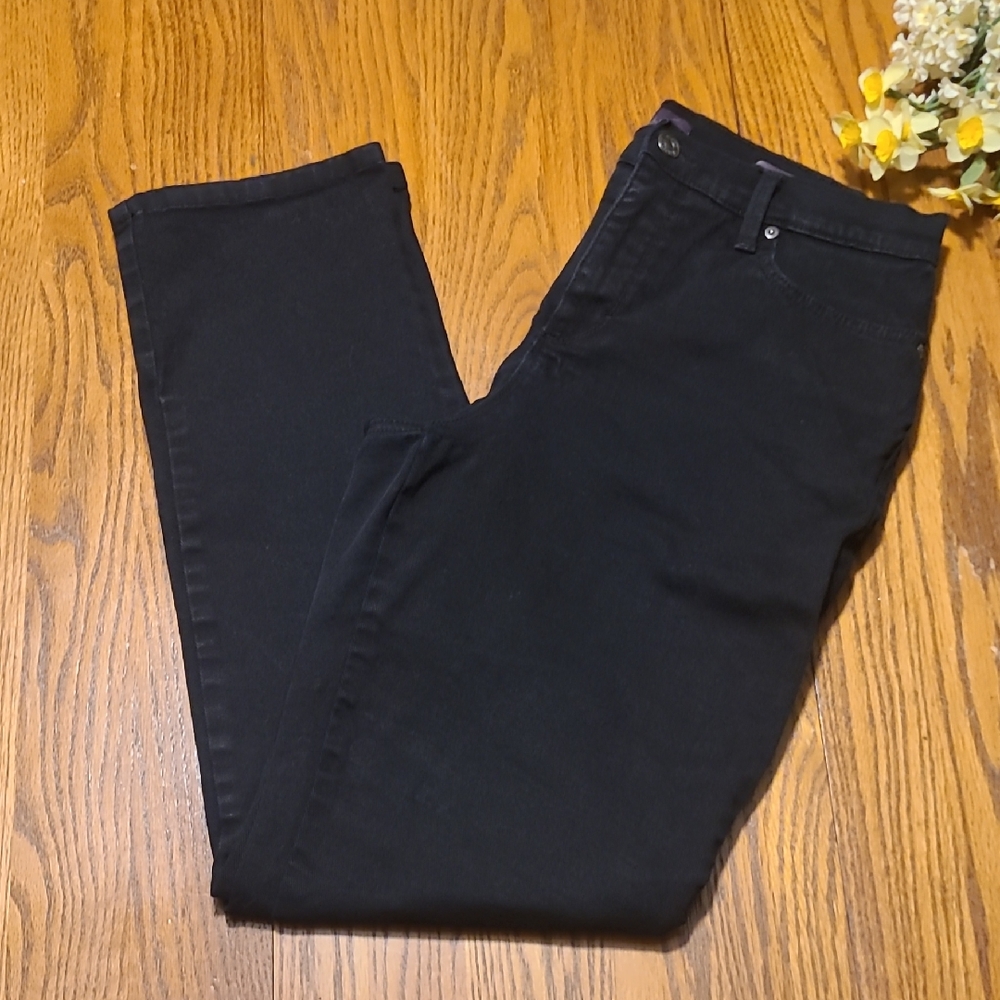 Gloria Vanderbilt Amanda Straight Leg Black Jeans - Ladies 8